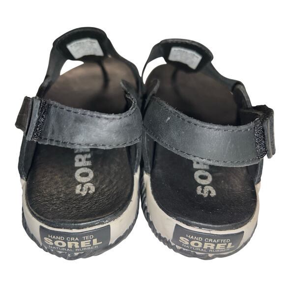 Sorel Women's Out N About Plus Thong Sandals with Ankle Strap Black Size 8 - Picture 3 of 10